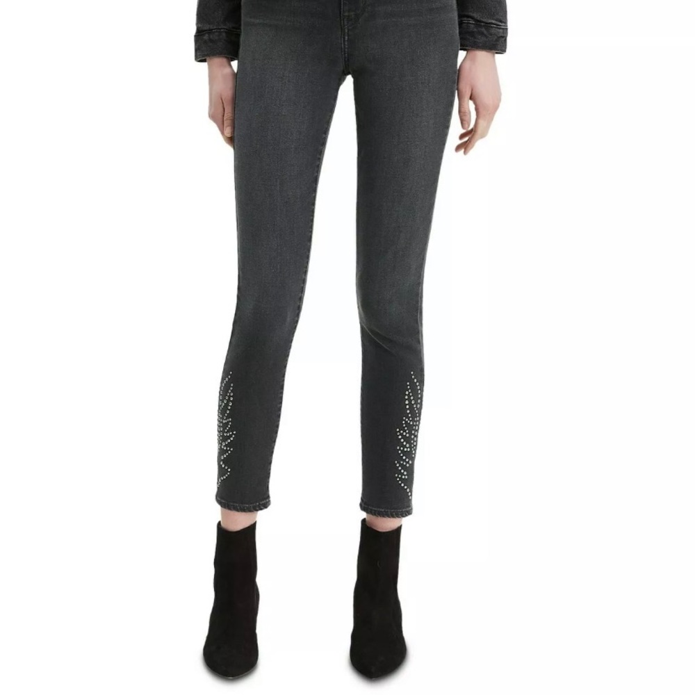 Levi’s 721 High-Rise Skinny Ankle Studs slim 8 /29 - Picture 4 of 14